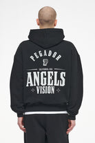 Pegador Salal Oversized Hoodie Vintage Washed Black Ink Hauptansicht aus der Trust The Process Kollektion für Herren