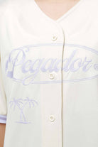 Pegador Angeles Oversize Baseball Shirt Angels Cream Detailshot aus der Trust The Process Kollektion für DaHerren